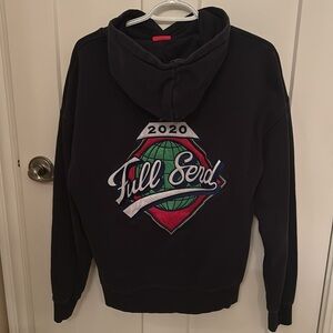 Full Send 2020 baseball hoodie, black men’s size S